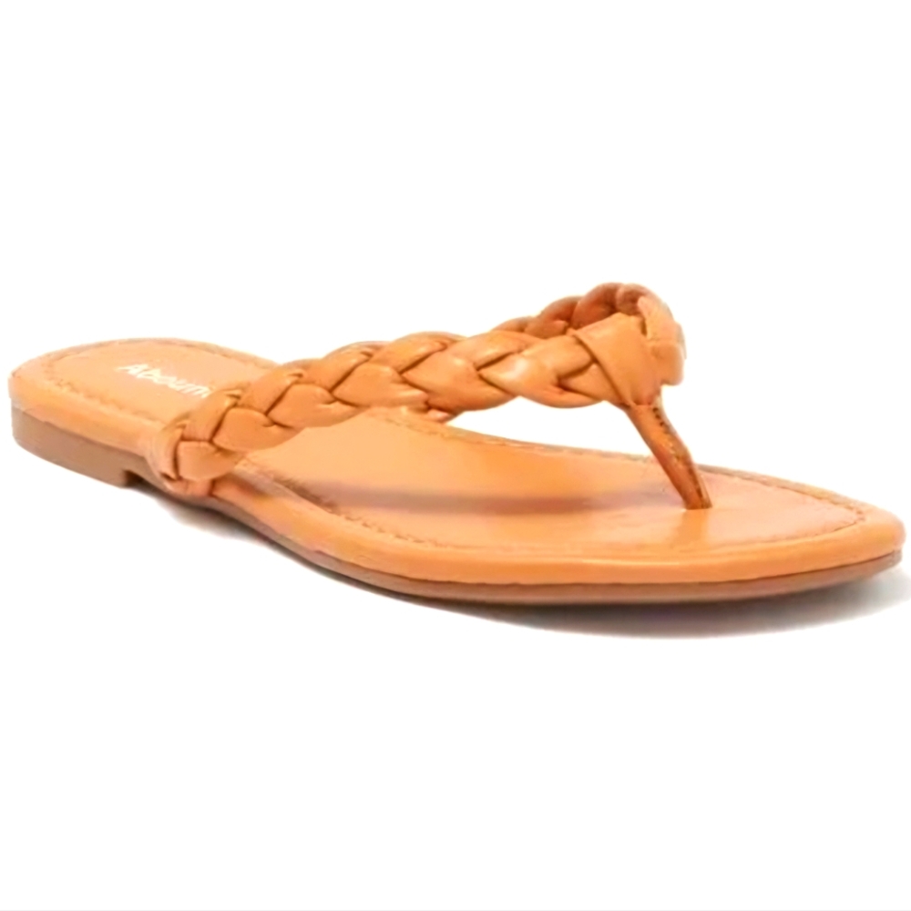 Nordstrom's Abound Frannie Braided Thong Sandals NWT